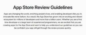 Presentación de las guías de la App Store