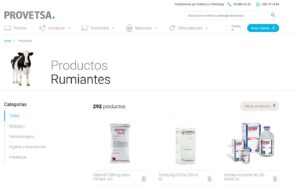 La web del distribuidor de farmacia veterinaria Provetsa se caracteriza por la usabilidad